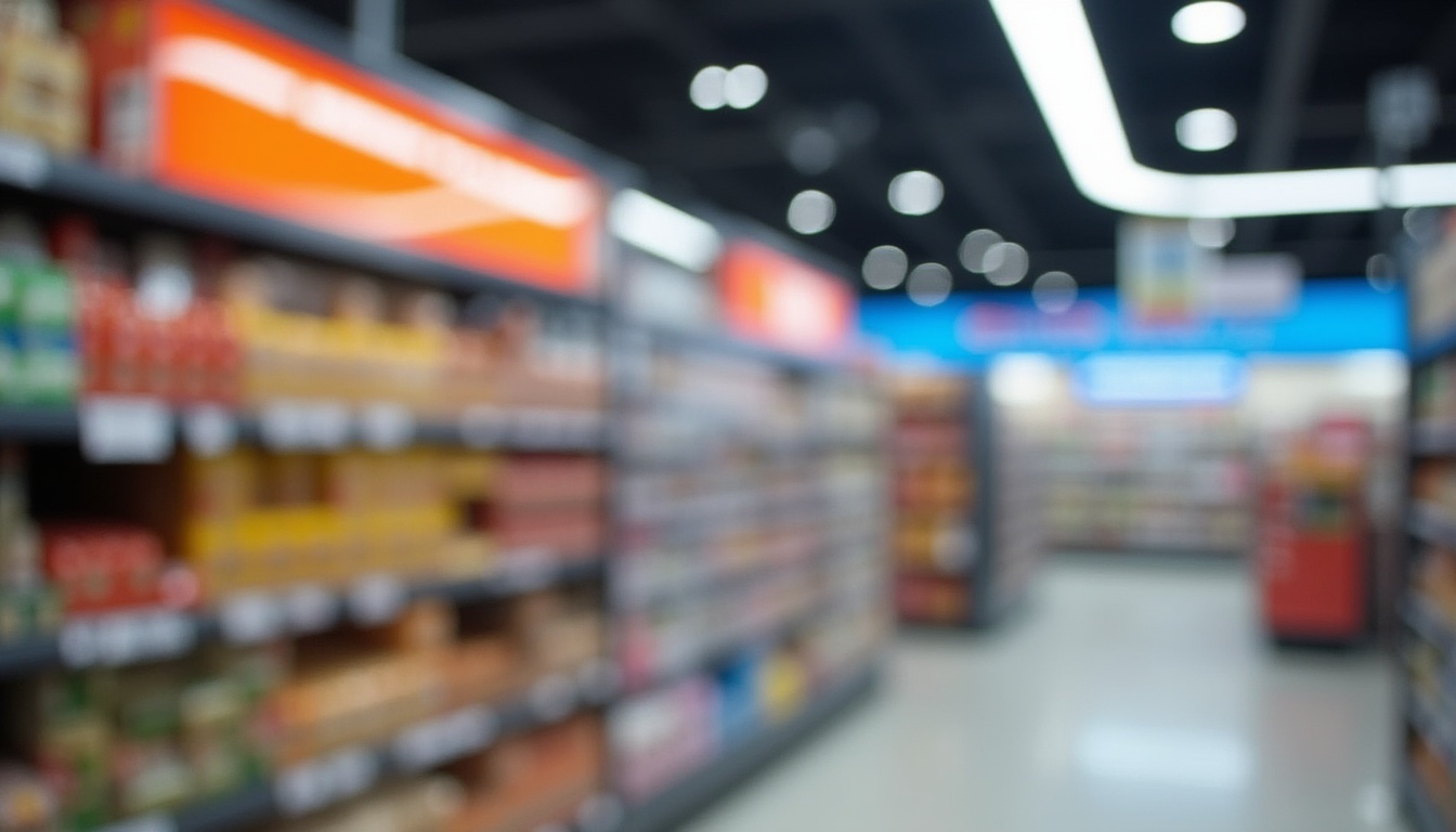 O persoană bucuroasă cu un cărucior plin de reduceri Kaufland după ora 21.